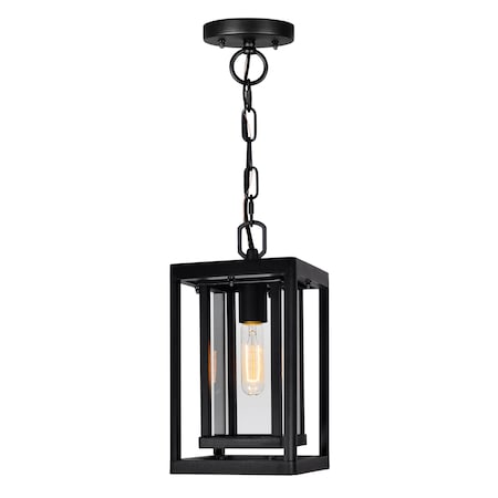 Cwi Lighting Mulvane 1 Light Black Outdoor Hanging Light 0415P7-1-101